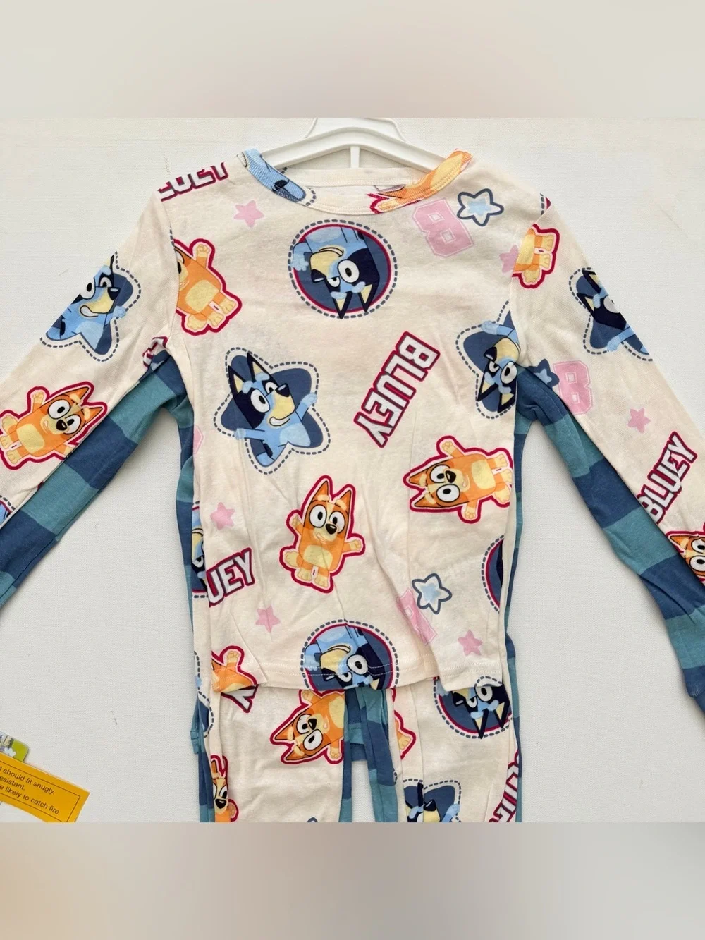 BLUEY Kids Striped Pajama Set Size 6